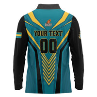 Custom Rugby Bahamas Long Sleeve Polo Shirt The Bahamas Go Champion - Wonder Print Shop