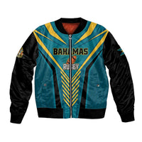 Custom Rugby Bahamas Sleeve Zip Bomber Jacket The Bahamas Go Champion - Wonder Print Shop