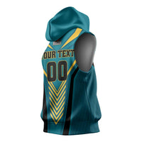 Custom Rugby Bahamas Sleeveless Hoodie The Bahamas Go Champion - Wonder Print Shop