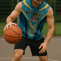 Custom Rugby Bahamas Sleeveless Hoodie The Bahamas Go Champion - Wonder Print Shop