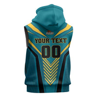 Custom Rugby Bahamas Sleeveless Zip Hoodie The Bahamas Go Champion - Wonder Print Shop