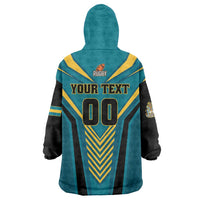 Custom Rugby Bahamas Wearable Blanket Hoodie The Bahamas Go Champion - Wonder Print Shop