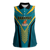 Custom Rugby Bahamas Women Sleeveless Polo Shirt The Bahamas Go Champion - Wonder Print Shop