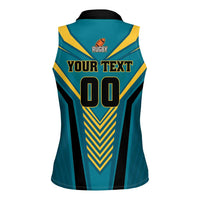 Custom Rugby Bahamas Women Sleeveless Polo Shirt The Bahamas Go Champion - Wonder Print Shop