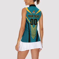 Custom Rugby Bahamas Women Sleeveless Polo Shirt The Bahamas Go Champion - Wonder Print Shop