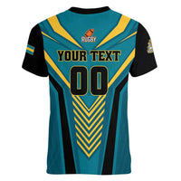 Custom Rugby Bahamas Women V-Neck T-Shirt The Bahamas Go Champion - Wonder Print Shop