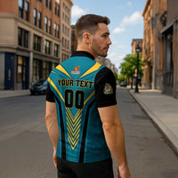 Custom Rugby Bahamas Zipper Polo Shirt The Bahamas Go Champion - Wonder Print Shop