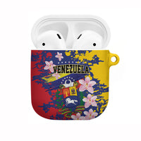 Venezuela Orchid Cattleya Mossiae AirPods Case Flag Color Inspired