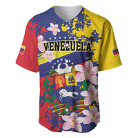 Personalized Venezuela Orchid Cattleya Mossiae Baseball Jersey Flag Color Inspired