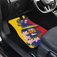 Personalized Venezuela Orchid Cattleya Mossiae Car Mats Flag Color Inspired