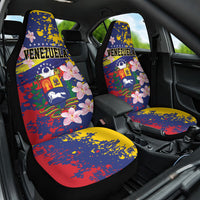 Venezuela Orchid Cattleya Mossiae Car Seat Cover Flag Color Inspired