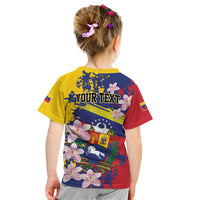 Personalized Venezuela Orchid Cattleya Mossiae Kid T Shirt Flag Color Inspired