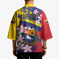 Personalized Venezuela Orchid Cattleya Mossiae Kimono Flag Color Inspired