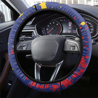 Venezuela Orchid Cattleya Mossiae Steering Wheel Cover Flag Color Inspired