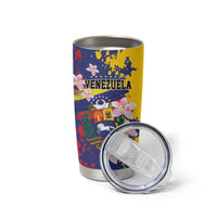 Personalized Venezuela Orchid Cattleya Mossiae Tumbler Cup Flag Color Inspired