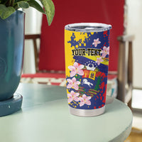 Personalized Venezuela Orchid Cattleya Mossiae Tumbler Cup Flag Color Inspired