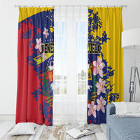 Venezuela Orchid Cattleya Mossiae Window Curtain Flag Color Inspired