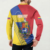 Personalized Republic of Venezuela Button Sweatshirt Flag Color Inspired