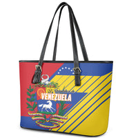 Republic of Venezuela Leather Tote Bag Flag Color Inspired