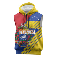 Personalized Republic of Venezuela Sleeveless Zip Hoodie Flag Color Inspired