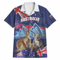 Personalised Australia Kangaroo Koala Hawaiian Shirt Aussie Flag Inspired