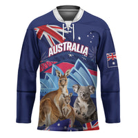 Personalised Australia Kangaroo Koala Hockey Jersey Aussie Flag Inspired