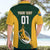 Custom South Africa Rugby Hawaiian Shirt Springboks Go Champions Protea Pattern LT01