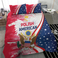 Polish-American Heritage Month Bedding Set Eagle Curve Style - Wonder Print Shop
