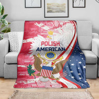 Polish-American Heritage Month Blanket Eagle Curve Style