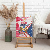 Polish-American Heritage Month Canvas Wall Art Eagle Curve Style - Wonder Print Shop