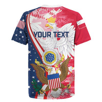 Personalized Polish-American Heritage Month Rugby Jersey Eagle Curve Style - Wonder Print Shop