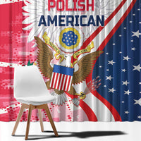 Polish-American Heritage Month Window Curtain Eagle Curve Style - Wonder Print Shop