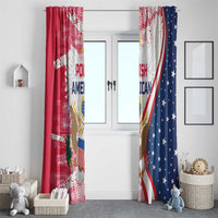 Polish-American Heritage Month Window Curtain Eagle Curve Style - Wonder Print Shop