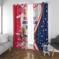 Polish-American Heritage Month Window Curtain Eagle Curve Style - Wonder Print Shop