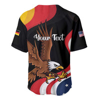 Personalized Proud to be German-American Baseball Jersey Eagle Heritage Month - Wonder Print Shop