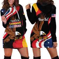 Personalized Proud to be German-American Hoodie Dress Eagle Heritage Month - Wonder Print Shop