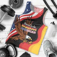 Personalized Proud to be German-American Men Tank Top Eagle Heritage Month - Wonder Print Shop