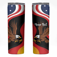 Personalized Proud to be German - American Skinny Tumbler Eagle Heritage Month - Wonder Print Shop
