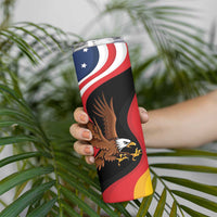 Personalized Proud to be German - American Skinny Tumbler Eagle Heritage Month - Wonder Print Shop