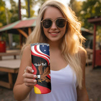Personalized Proud to be German - American Skinny Tumbler Eagle Heritage Month - Wonder Print Shop