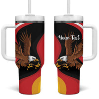 Personalized Proud to be German - American Tumbler With Handle Eagle Heritage Month - Wonder Print Shop