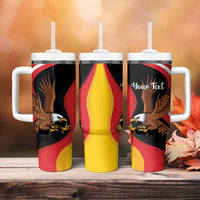 Personalized Proud to be German - American Tumbler With Handle Eagle Heritage Month - Wonder Print Shop