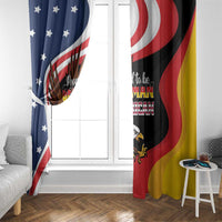 Proud to be German-American Window Curtain Eagle Heritage Month - Wonder Print Shop