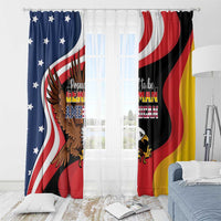 Proud to be German-American Window Curtain Eagle Heritage Month - Wonder Print Shop