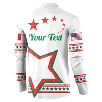 Personalized Italian-American Heritage Month Button Sweatshirt Starlight Simple Style - Wonder Print Shop