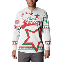 Personalized Italian-American Heritage Month Button Sweatshirt Starlight Simple Style - Wonder Print Shop