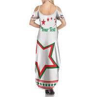 Personalized Italian-American Heritage Month Family Matching Summer Maxi Dress and Hawaiian Shirt Starlight Simple Style - Wonder Print Shop