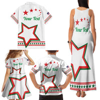 Personalized Italian-American Heritage Month Family Matching Tank Maxi Dress and Hawaiian Shirt Starlight Simple Style - Wonder Print Shop