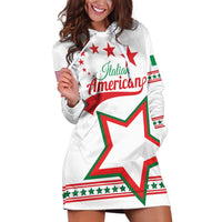 Personalized Italian-American Heritage Month Hoodie Dress Starlight Simple Style - Wonder Print Shop