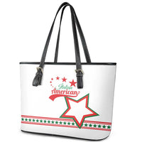 Italian-American Heritage Month Leather Tote Bag Starlight Simple Style - Wonder Print Shop